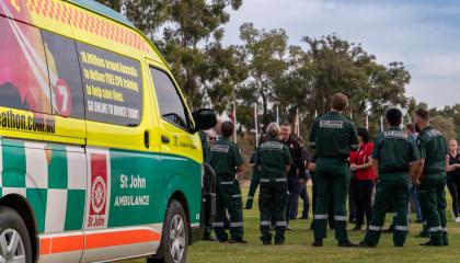 Volunteers for St John Ambulance ACT